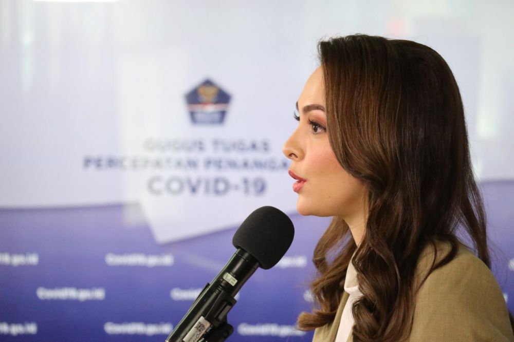 Tim Komunikasi Gugus Tugas Percepatan Penanganan COVID-19 (Gugus Tugas Nasional), Dokter Reisa Broto Asmoro. SP/ Tim Komunikasi Publik Gugus Tugas Nasional
