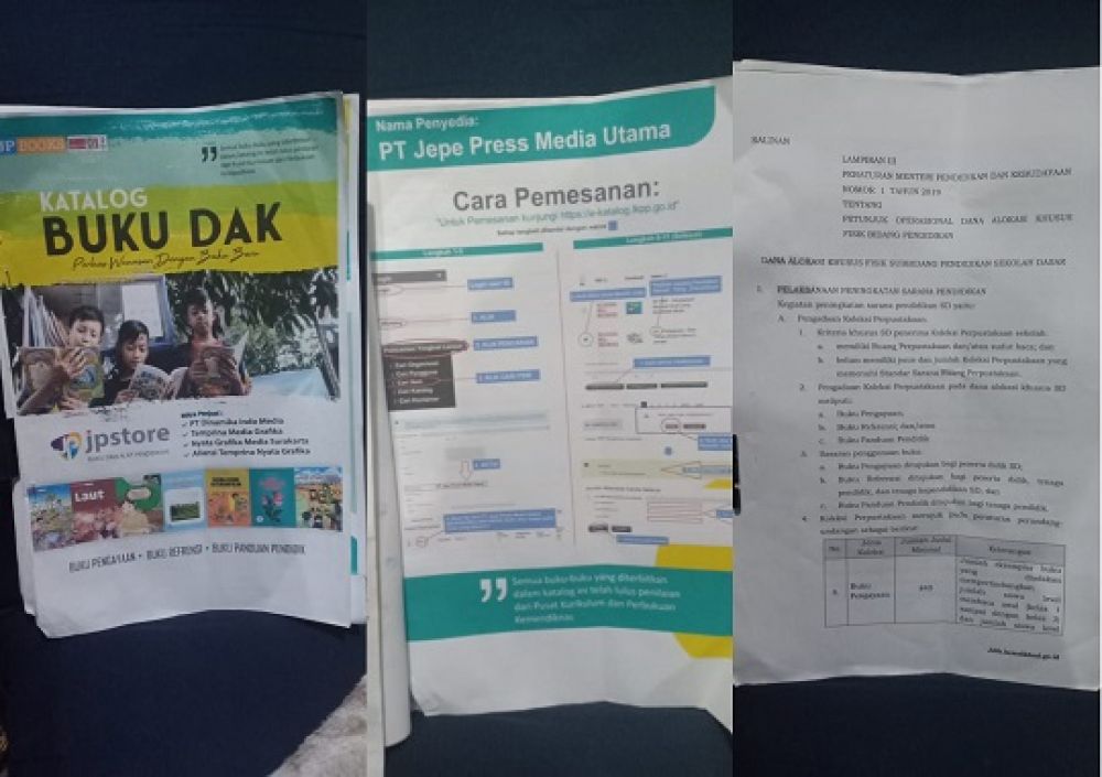 Beberapa Katalog PT Temprina Media Grafika Sejahtera yang diduga dipilih menjadi pemenang.