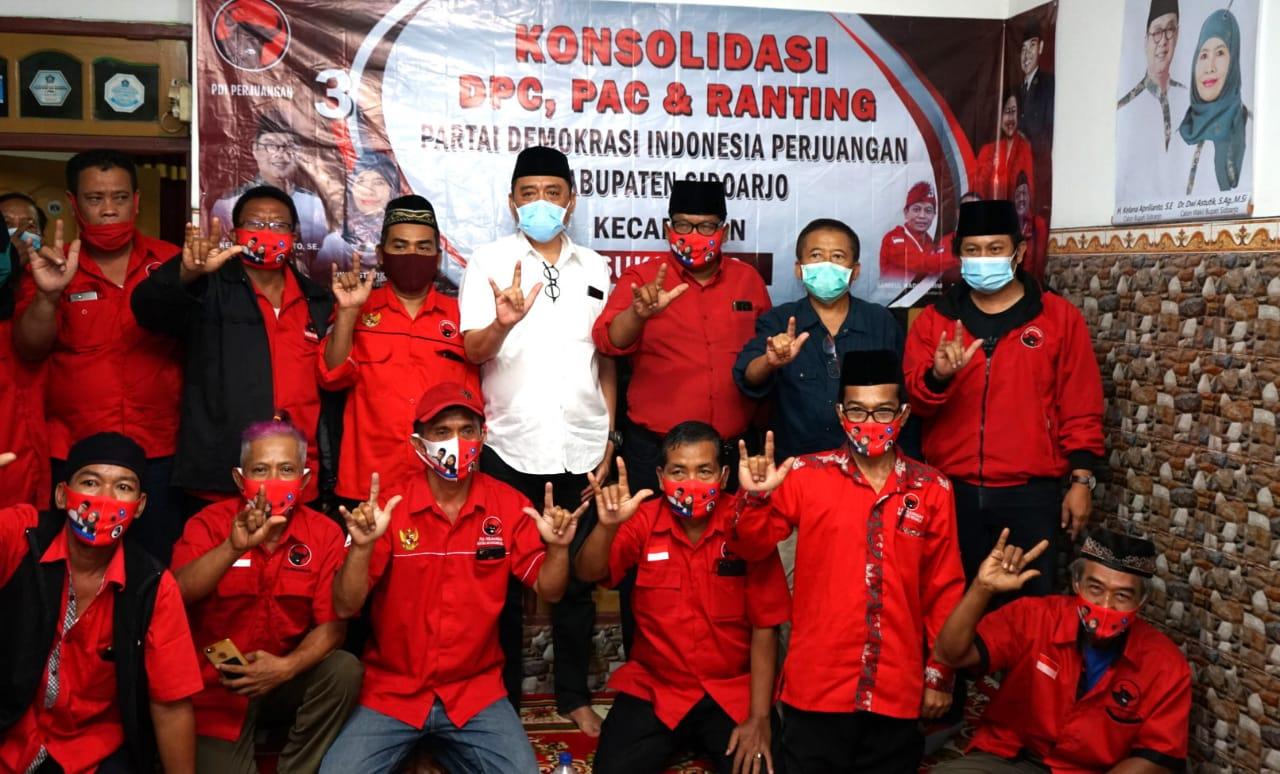 Konsolidasi jajaran PDIP bersama Bambang DH dan Cabup Kelana