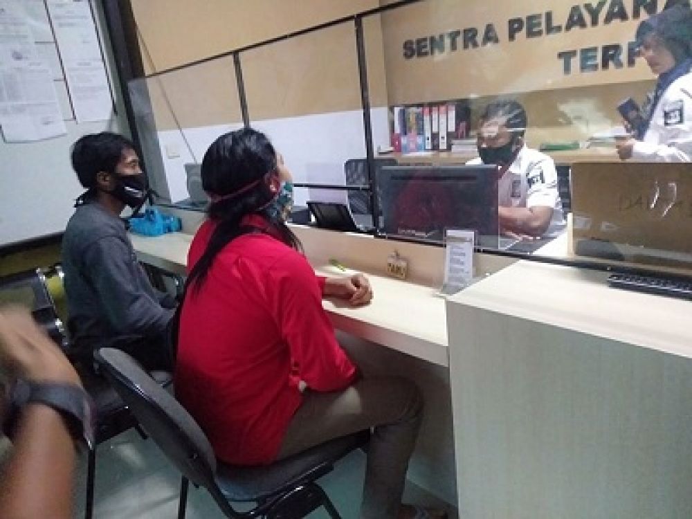 Aman dan Rofik saat di SPKT.