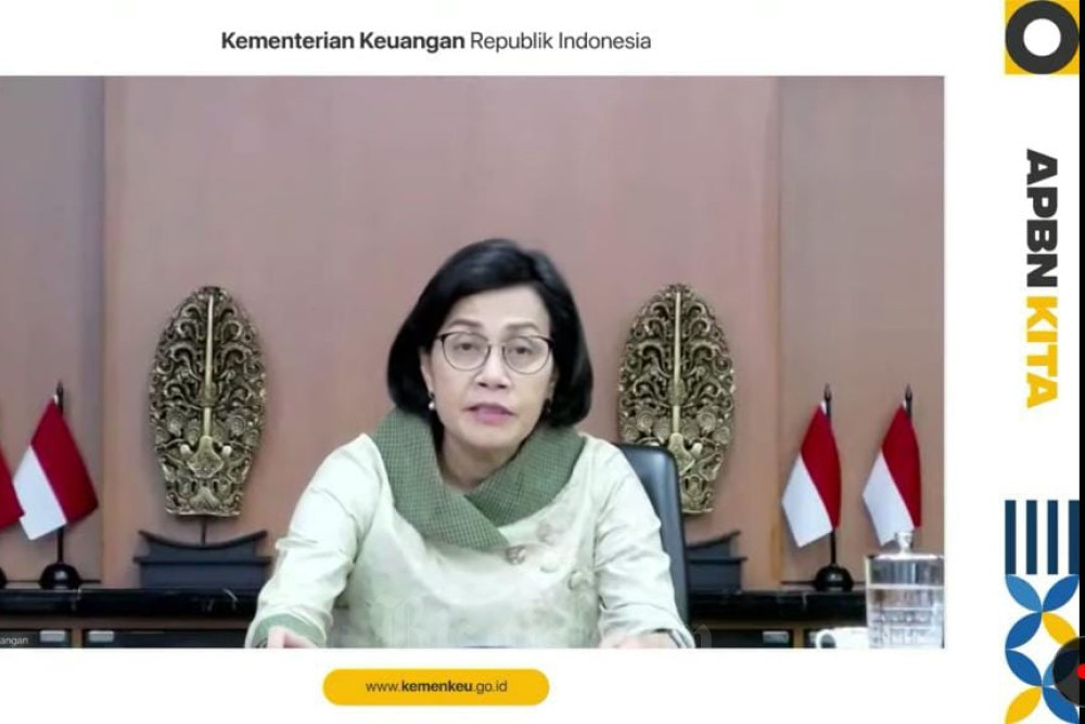 Menteri Keuangan Sri Mulyani Indrawati dalam Konferensi APBN KiTa Oktober 2022.