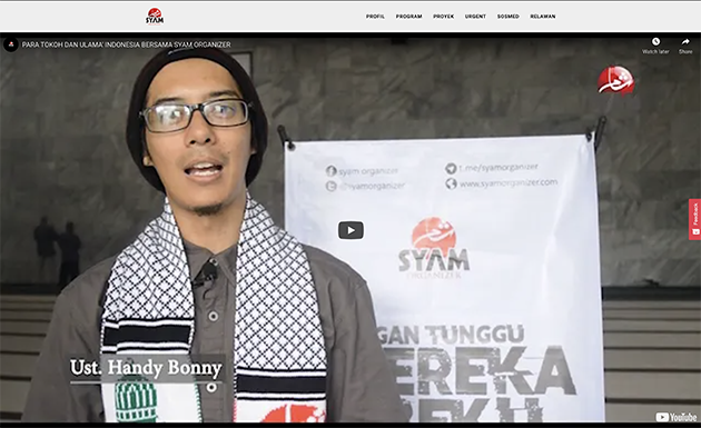 Tangkap layar situs syamorganizer.org.