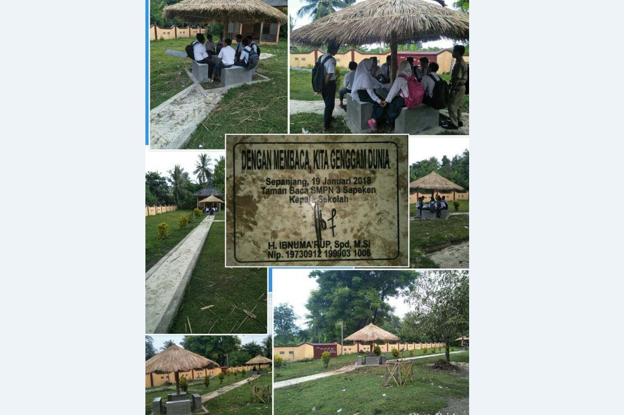 Sebagian Dana Bos afirmasi  di belikan buku-buku bacaan untuk  siswa, dengan tujuan membuat taman bacaan . SP/Ainur Rahman