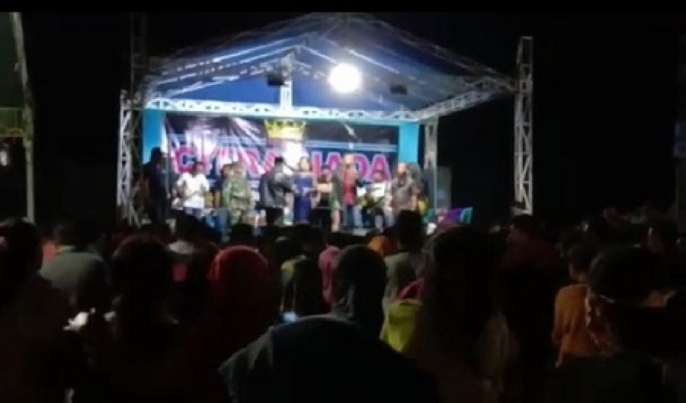 Joget dangdut yang menghebohkan warganet. SP