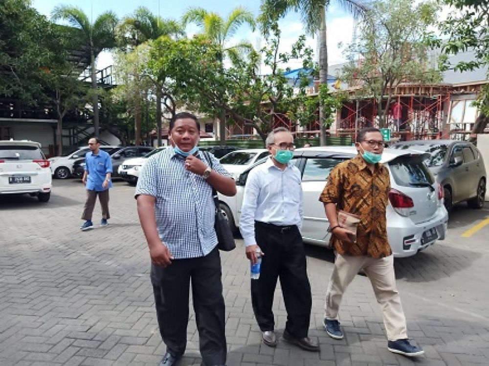 Pelaporan pemukulan dosen UINSA di Polrestabes Surabaya. SP/ Julian