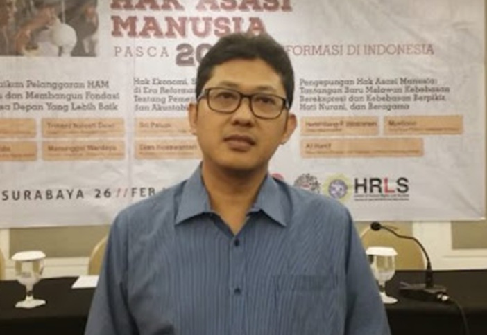 Peneliti Center of Human Rights Law Studies (HRLS) Fakultas Hukum Unair, Herlambang P. Wiratraman.