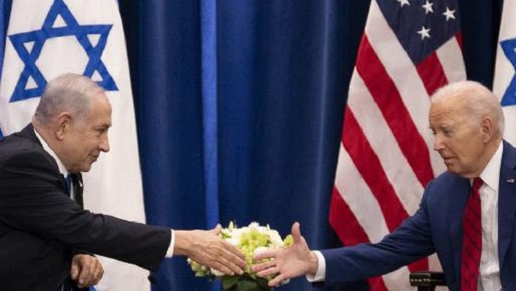 Presiden Amerika Serikat Joe Biden dan Perdana Menteri Israel Benjamin Netanyahu.