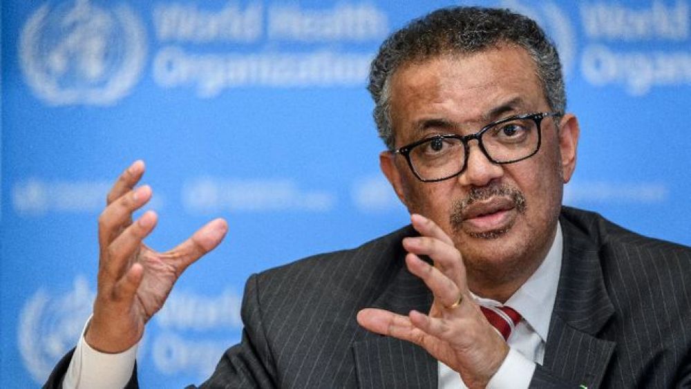 Direktur Jenderal Organisasi Kesehatan Dunia (WHO), Tedros Adhanom Ghebreyesus. SP/ AFP