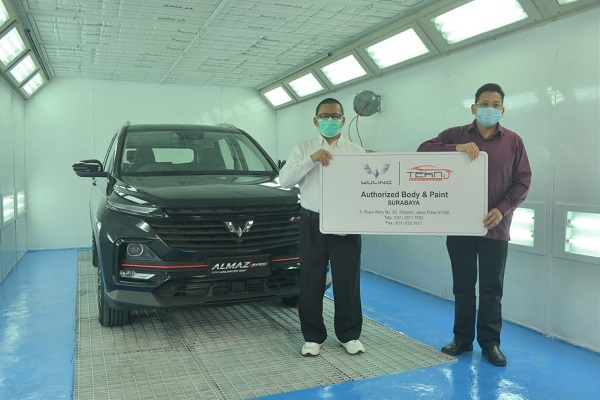Wuling jalin kerja sama dengan Tekno Body Repair sebagai mitra resmi perbaikan body dan pengecatan kendaraan Wuling di Surabaya.